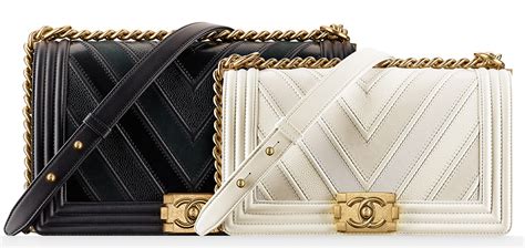 chanel chevron boy bag price 2017